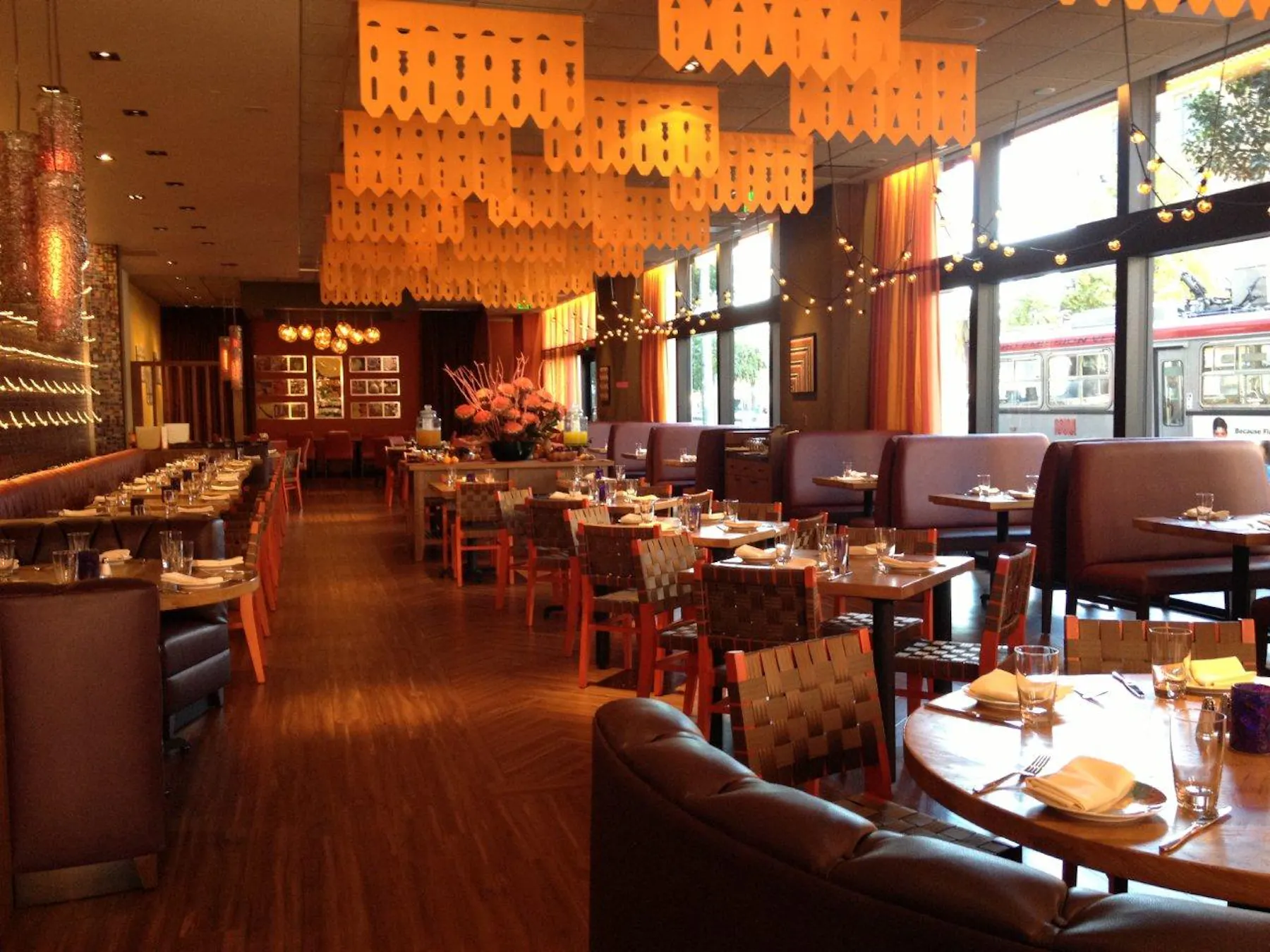 dining room at Rosa Mexicano in San Francisco, CA